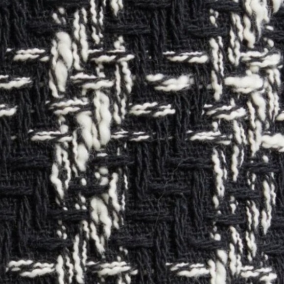 Cinq à Sept 'Khloe' Fringe-Trim Adrienne Boucle Blazer, Black/Ivory - Picture 6 of 12